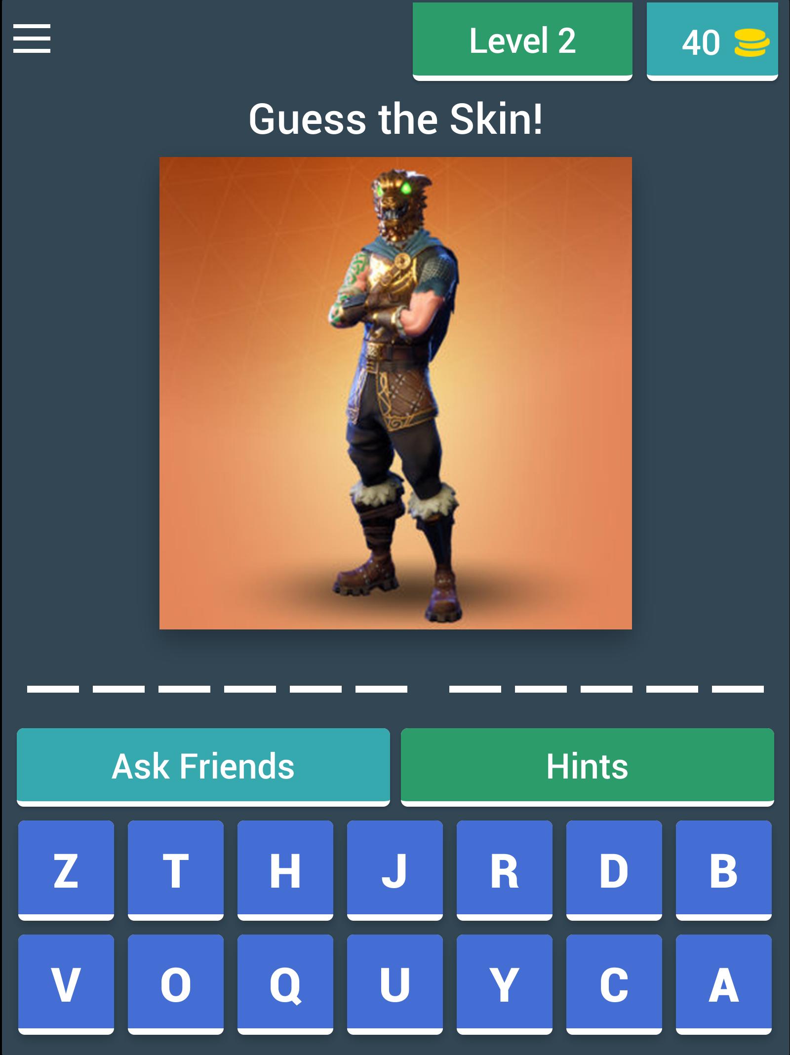 Hick Blive skør Hævde Guess the Fortnite Skin for Android - APK Download