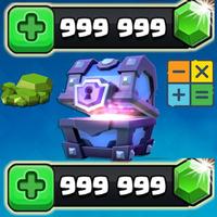 FREE Gems calc for Clash Royale Affiche