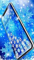 Blue Ice Crystal Snowflake Gravity Theme screenshot 1