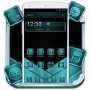 Blue Black Metal Theme APK