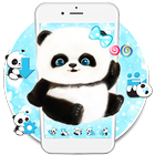 Blue Glitter Lovely Panda Theme biểu tượng
