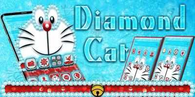 Thème de chat Blue Diamond capture d'écran 3