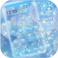 синий бриллиант glitter тема обои Blue Diamond