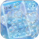 Bleu diamant glitter theme wallpaper Blue Diamond APK