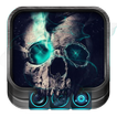 Tema Blue Flame Death Skull