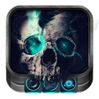 Blue Flame Death Skull Theme icon