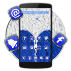 Blue Furry Zipper Theme icon