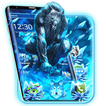 Blue Ice Wolf Theme