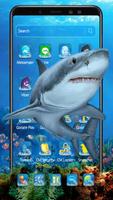 Blue Ocean Shark Theme ảnh chụp màn hình 1