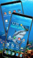 Blue Ocean Shark Theme ảnh chụp màn hình 2