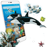 Blue Ocean Whale Theme icono