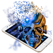 Blue Metal Skull Theme