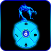 Blue Neon Dragon Go Locker