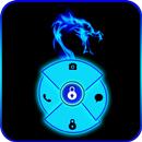 Blue Neon Dragon Go Locker APK