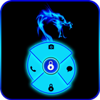 Blue Neon Dragon icône
