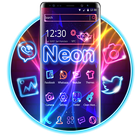 Niebieski Neon Light Theme ikona
