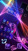 Niebieski Neon Light Theme screenshot 1