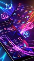 Niebieski Neon Light Theme screenshot 2
