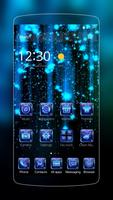 Blue Neon Sparkle poster