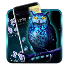 Blue Night Owl Theme آئیکن
