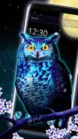 Mavi Gece Baykuş Tema Ekran Görüntüsü 2