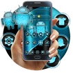 Blue Shinny Robot Science Theme