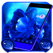 Blue Rose Flower Theme