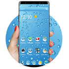 Blue Rainy Water Drop Theme icon