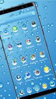 Blue Rainy Water Drop Theme screenshot 1