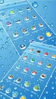 Blue Rainy Water Drop Theme screenshot 2