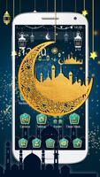 Blue Ramadan Mubarak Moon Theme Screenshot 1