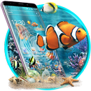 Motyw Fish Aquarium Blue Water aplikacja
