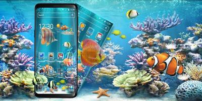 Blue Water Fish Aquarium Theme Ekran Görüntüsü 3