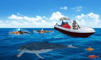 Shark Attack Blue Whale 3D Adventure Game capture d'écran 1