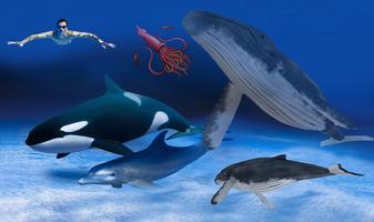 Shark Attack Blue Whale 3D Adventure Game capture d'écran 3