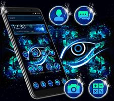 Blue Black Technology Theme poster