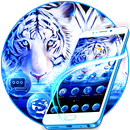 Motyw Blue White Tiger aplikacja