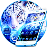 Blue White Tiger Theme आइकन