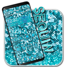 Blue Twinkle Sequin Theme icon