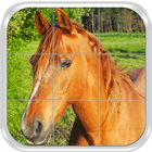 Sliding Tile Puzzle: Horses ikon