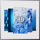 Blue And White HD Wallpaper ikon