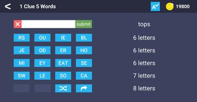 1 Clue 5 Words スクリーンショット 2