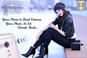 Potrait Mode Camera - DSLR Camera - Dual Camera الملصق