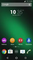 For Xperia Theme-Green Affiche