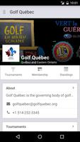 Poster Golf Québec