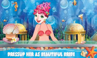 Mermaid Lady Wedding Makeover Game 스크린샷 1