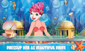 Mermaid Lady Wedding Makeover Game capture d'écran 2