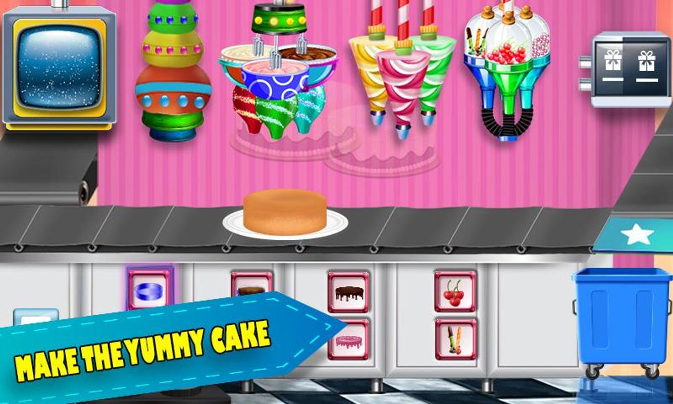 cumpleaños fábrica pastel chocolate Postre juego for Android APK