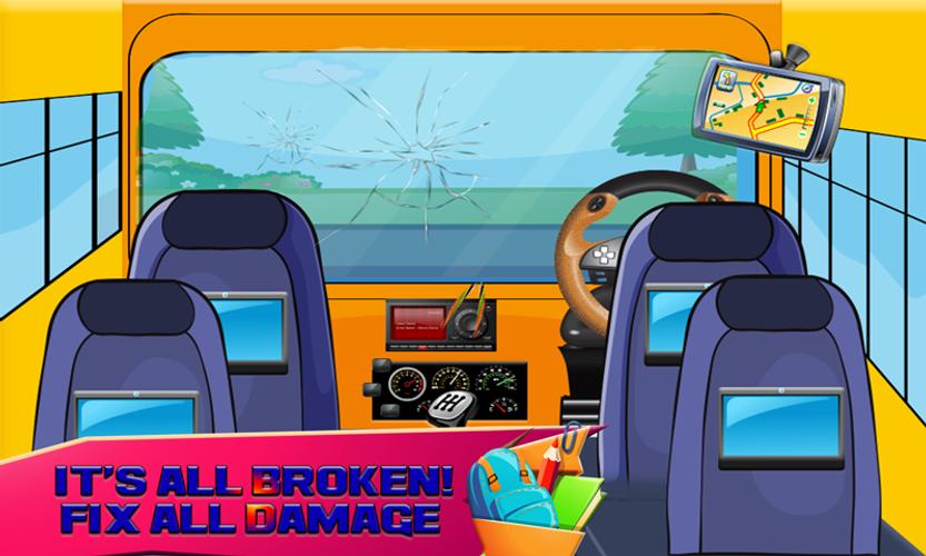 School Bus Cleanup & Repair: Cleaning Games APK pour Android Télécharger