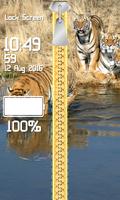 Zipper Lock Screen Tiger screenshot 3